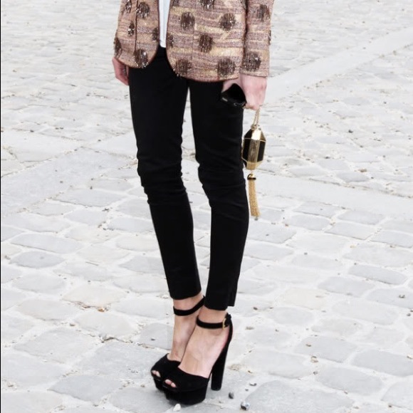 Prada Platform Suede Sandals 39.5 - Picture 1 of 7